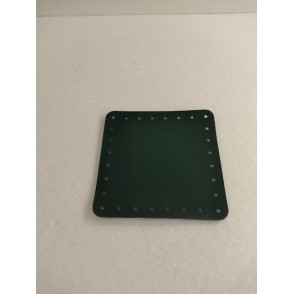 Quadrato EcoPelle Morbida Cm 12x12 Verde