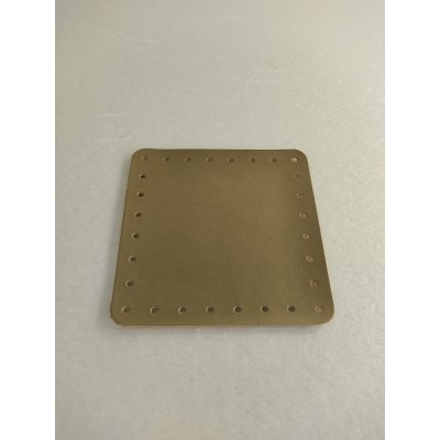 Quadrato EcoPelle Morbida Cm 12x12 Oro