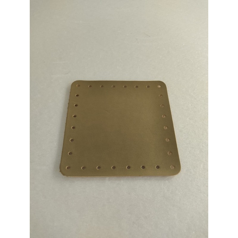 Quadrato EcoPelle Morbida Cm 12x12 Oro