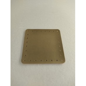 Quadrato EcoPelle Morbida Cm 12x12 Oro
