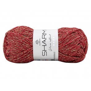 Gomitolo Di Cotone Sharm Tre Sfere Lamé Colore Rosso Oro