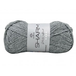 Gomitolo Di Cotone Sharm Tre Sfere Lamé Colore Grigio Argento