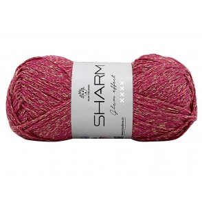 Gomitolo Di Cotone Sharm Tre Sfere Lamé Colore Fucsia Oro