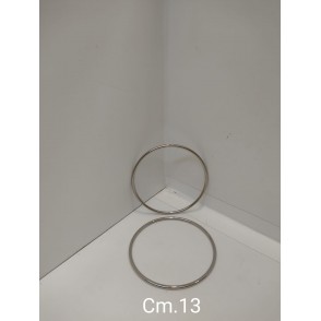 Manici In Metallo Cerchio 2 Pezzi Argento