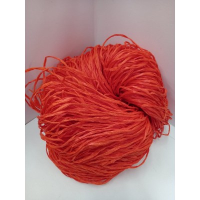 Rafia Di Viscosa In Matassa 250 grammi Colore Arancio
