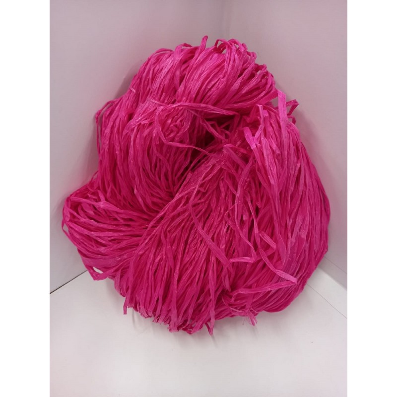 Rafia Di Viscosa In Matassa 250 grammi Colore Fucsia