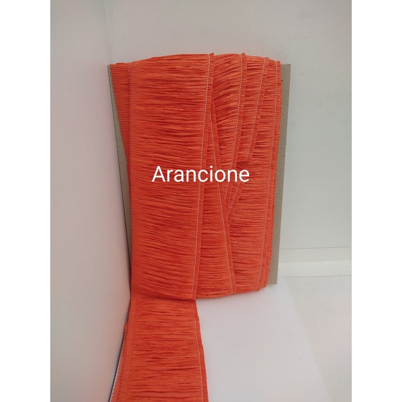 Frangia Di Rafia Made In Italy Altezza Cm 10 Arancione