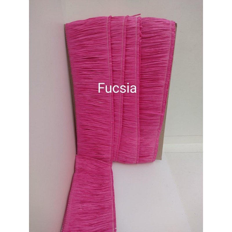 Frangia Di Rafia Made In Italy Altezza Cm 10 Fucsia