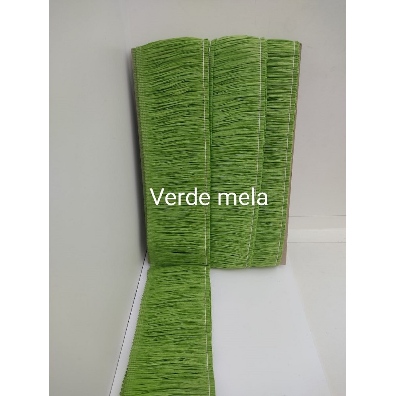Frangia Di Rafia Made In Italy Altezza Cm 10 Verde Mela