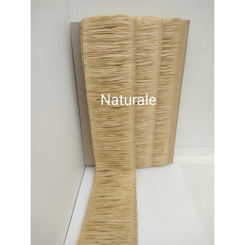 Frangia Di Rafia Made In Italy Altezza Cm 10 Naturale