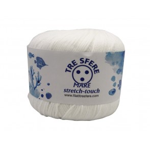 Gomitolo Mare Tre Sfere Stretch Colore Bianco