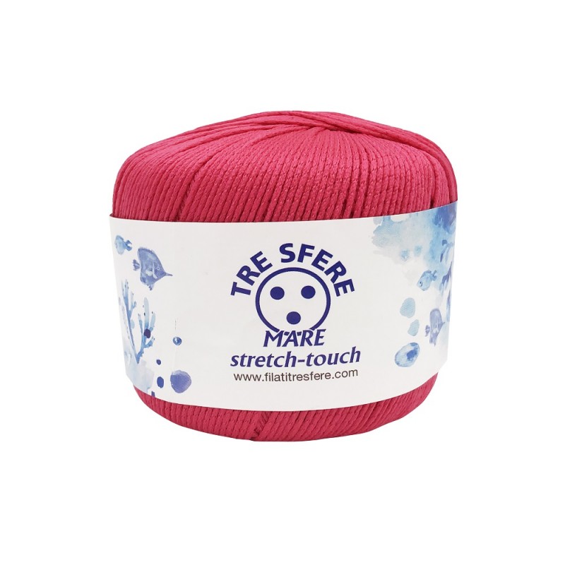Gomitolo Mare Tre Sfere Stretch Colore Fucsia Gomitolo Mare Tre Sfere Stretch Colore Fucsia