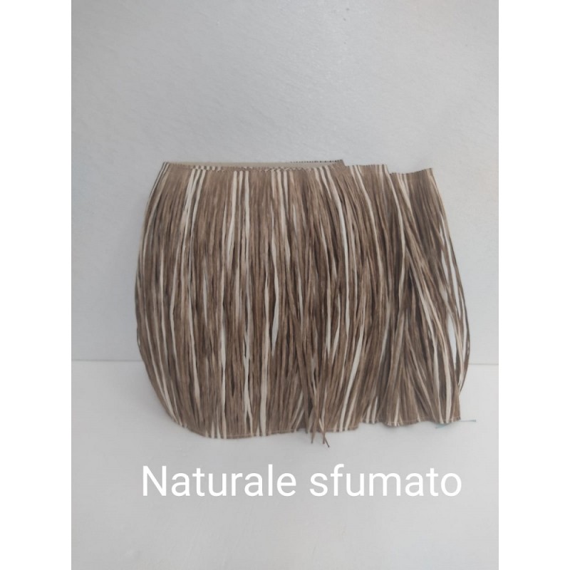 Frangia Di Rafia Made In Italy Altezza Cm 35 Naturale Sfumato