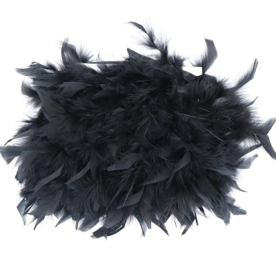 Passamaneria Piume Gallo Colore Nero