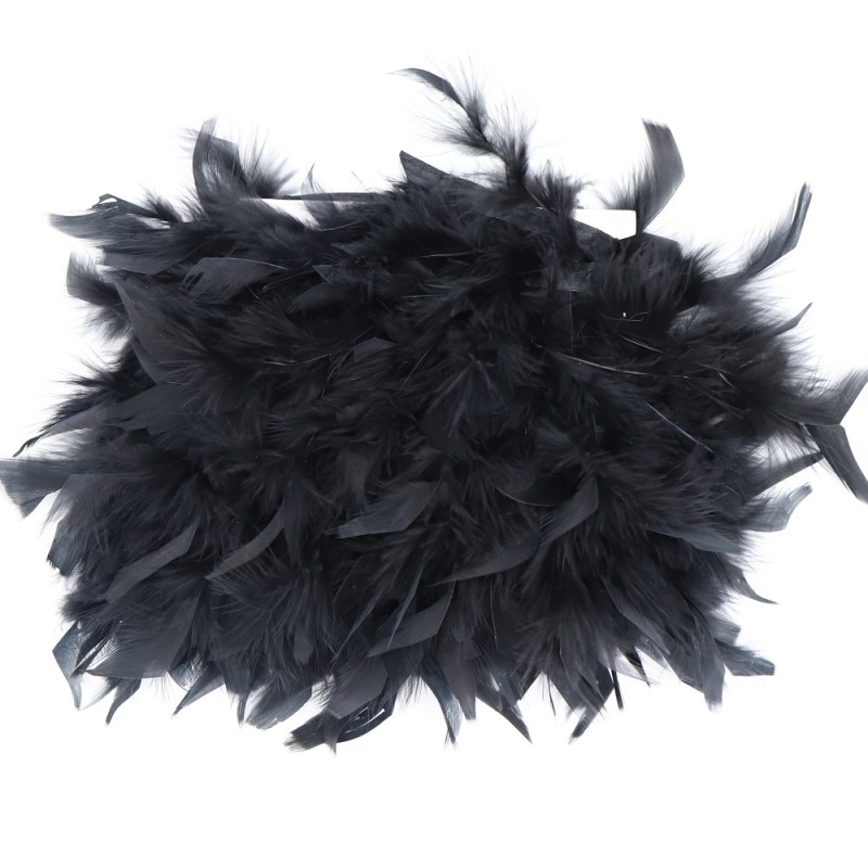 Passamaneria Piume Gallo Colore Nero