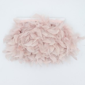 Passamaneria Piume Gallo Colore Rosa