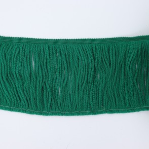 Frangia Di Lana Made In Italy Cm 15 Verde Smeraldo