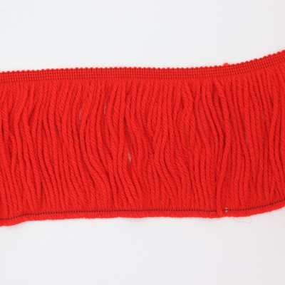 Frangia Di Lana Made In Italy Cm 15 Rosso
