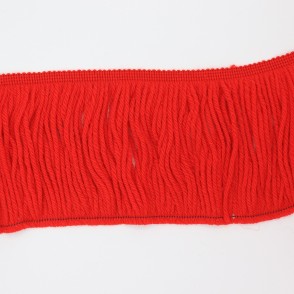 Frangia Di Lana Made In Italy Cm 15 Rosso