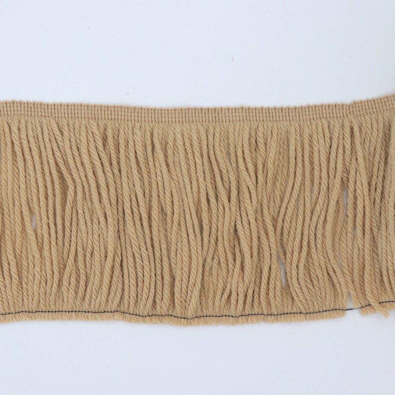 Frangia Di Lana Made In Italy Cm 15 Beige