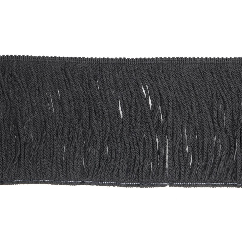 Frangia Di Lana Made In Italy Cm 15 Nero