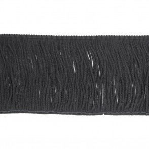 Frangia Di Lana Made In Italy Cm 15 Nero