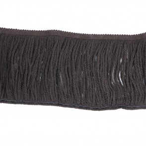 Frangia Di Lana Made In Italy Cm 15 Marrone
