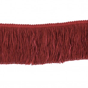 Frangia Di Lana Decorata Made In Italy Cm 15 Bordeaux