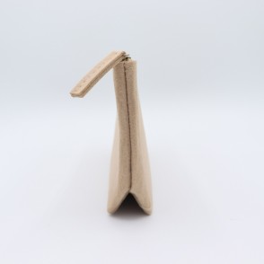 Pochette In Feltro Cm. 23,5x13x5 Beige