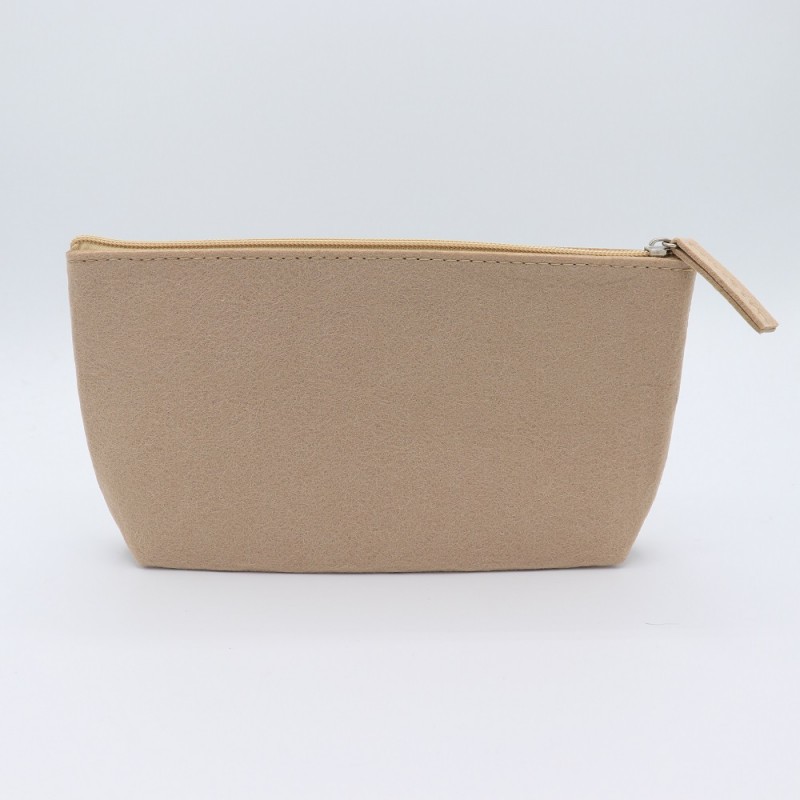Pochette In Feltro Cm. 23,5x13x5 Beige