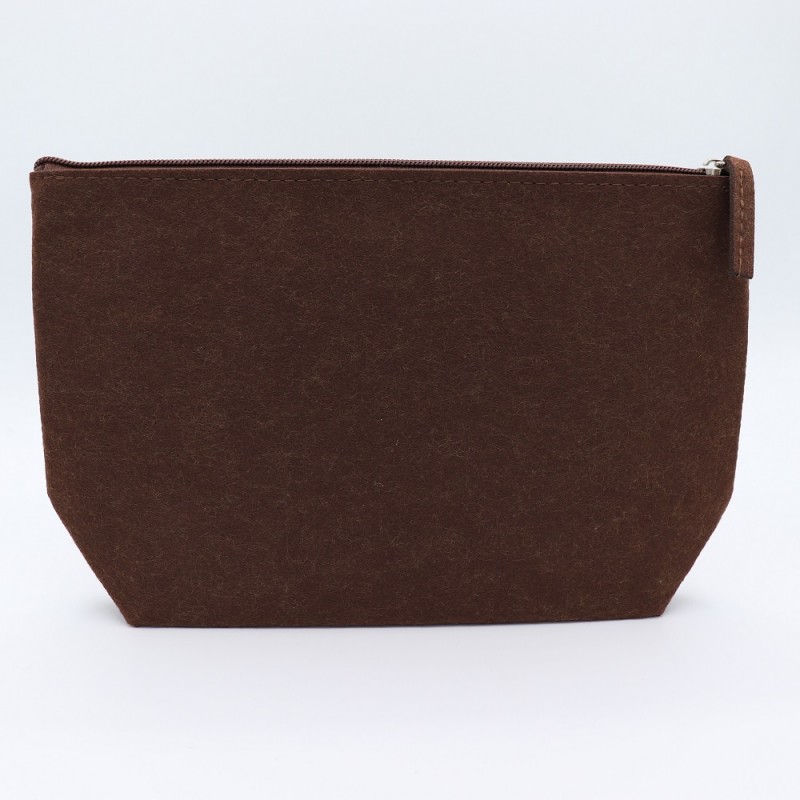 Pochette In Feltro Cm. 27x18x7,5 Marrone