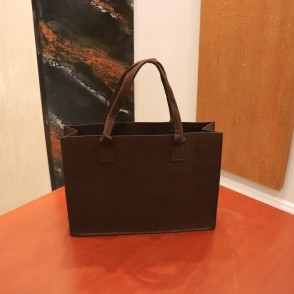 Borsa In Feltro Cm. 35x25x10 Marrone