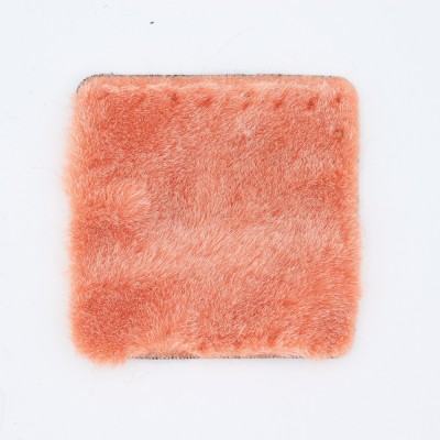Quadrato In Ecopelliccia Cm 15x15 Arancio