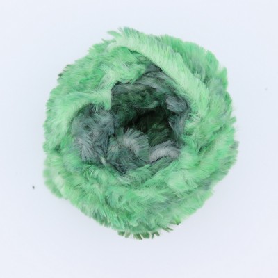 Filato Microfibra Tipo Ecopelliccia Degradé Verde 104