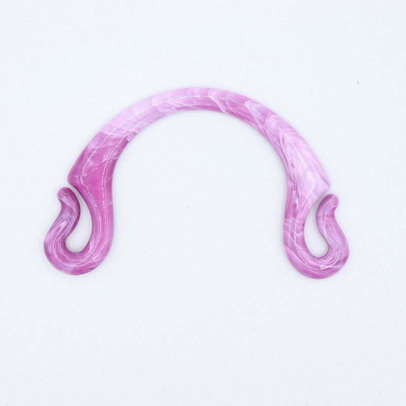 Manici Pipoca 18,5x12 Cm. Coppia Viola Marmorizzato