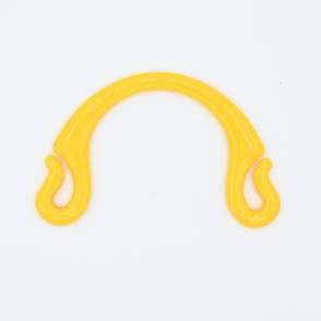 Manici Pipoca 18,5x12 Cm. Coppia Giallo