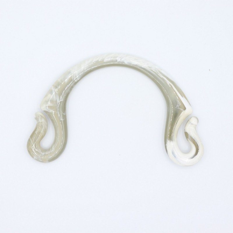 Manici Pipoca 18,5x12 Cm. Coppia Grigio Verde Marmorizzato