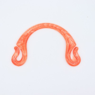 Manici Pipoca 18,5x12 Cm. Coppia Arancio Marmorizzato