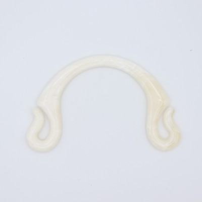 Manici Pipoca 18,5x12 Cm. Coppia Panna Marmorizzato