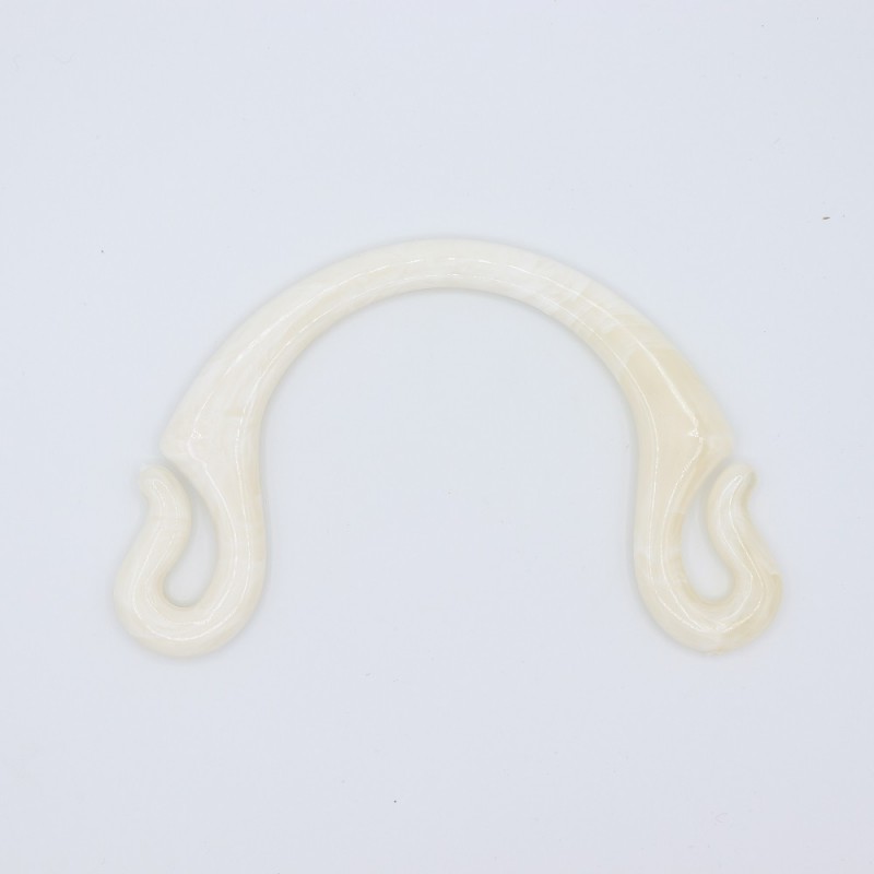 Manici Pipoca 18,5x12 Cm. Coppia Panna Marmorizzato