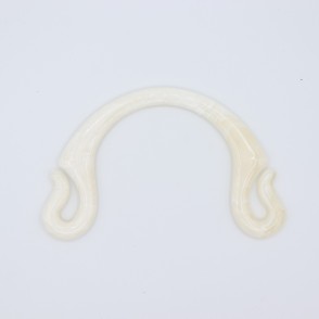 Manici Pipoca 18,5x12 Cm. Coppia Panna Marmorizzato