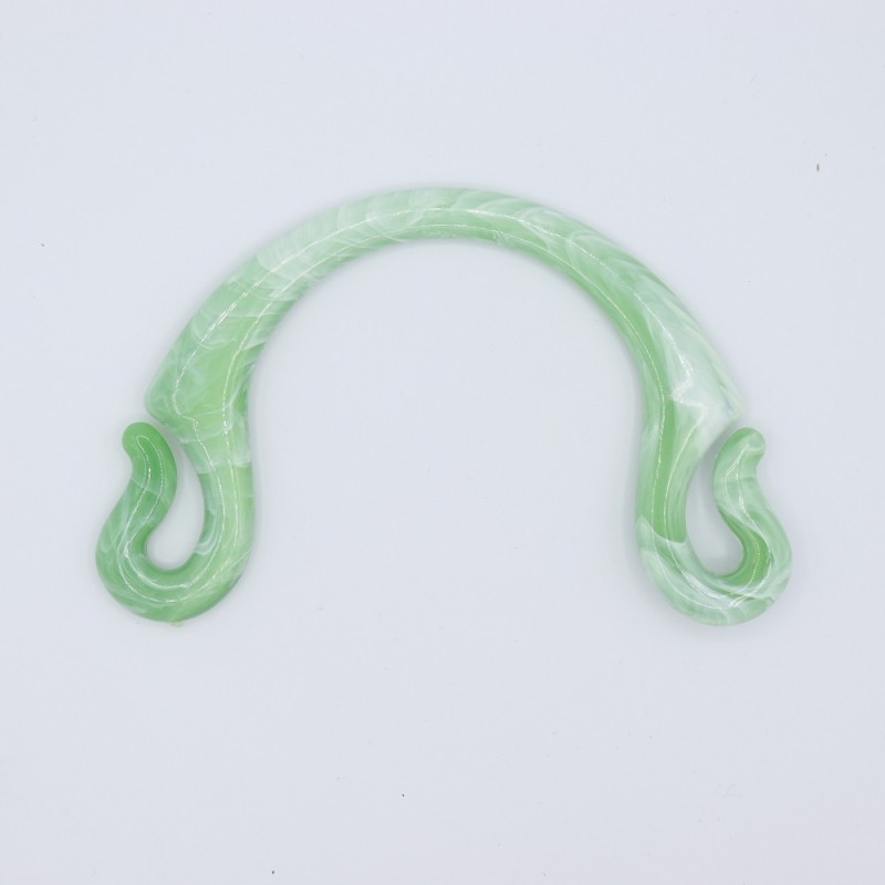Manici Pipoca 18,5x12 Cm. Coppia Verde Menta Marmorizzato