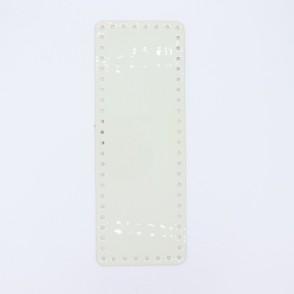 Striscia Ecopelle Lucida Cm 12x33 Bianco Ghiaccio