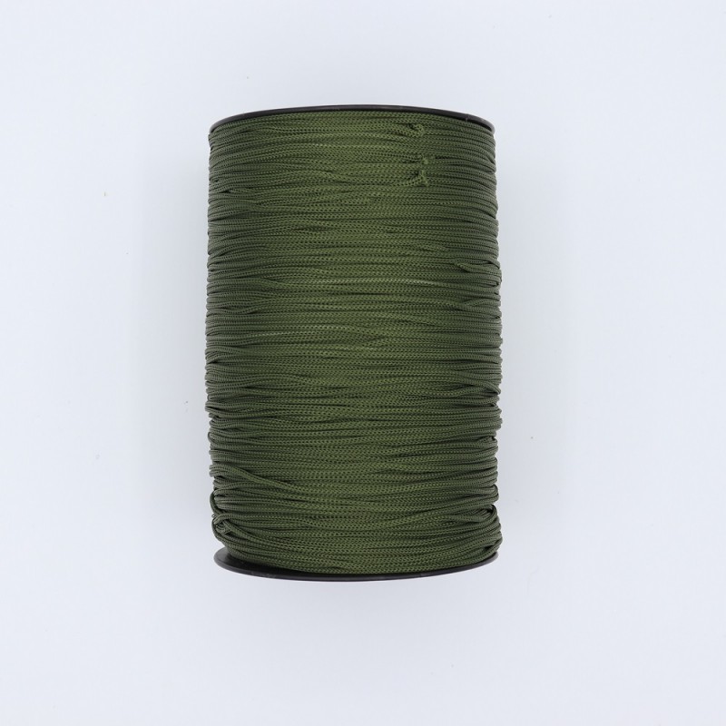 Cordino 500 grammi 2 mm. Verde Militare
