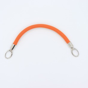 Manico In Neoprene Arancio Con Moschettoni Argento 30 Cm