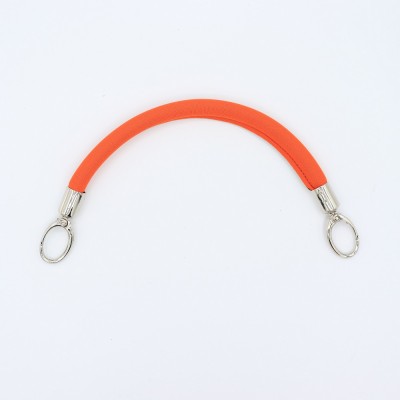 Manico In Neoprene Arancione Con Moschettoni Argento 30 Cm