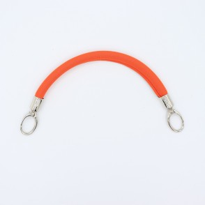 Manico In Neoprene Arancione Con Moschettoni Argento 30 Cm