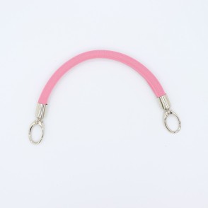 Manico In Neoprene Rosa Con Moschettoni Argento 30 Cm