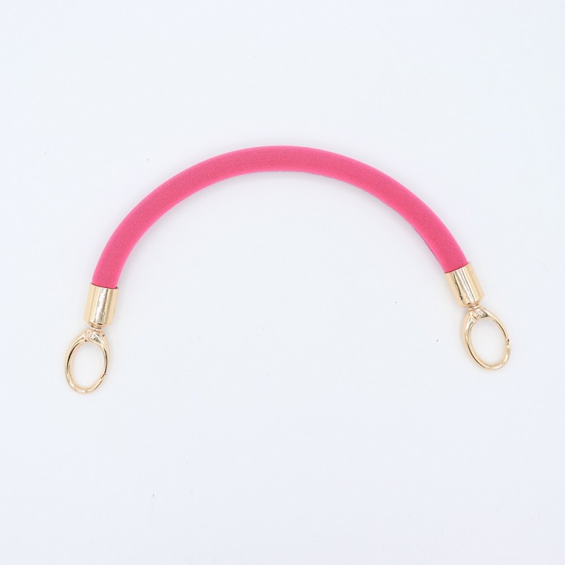 Manico In Neoprene Fucsia Con Moschettoni Oro 30 Cm