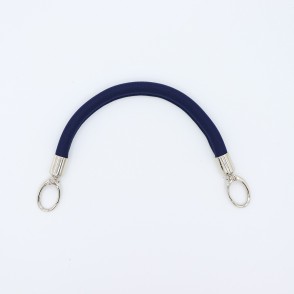 Manico In Neoprene Blu Con Moschettoni Argento 30 Cm